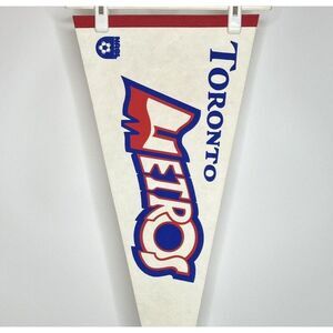 Vintage Toronto Metros NASL 30x12 Full Size Soccer Futbol Pennant Defunct 1970s